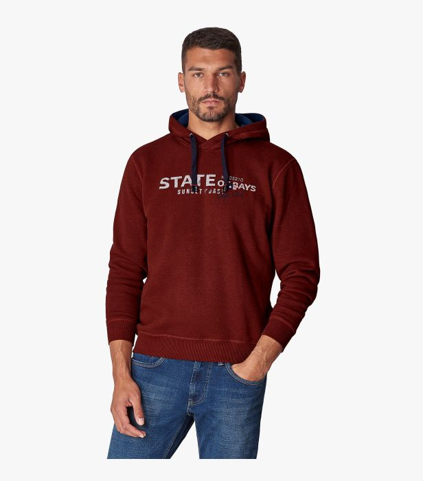 Hanorac cu gluga barbati CASA MODA Cape Cod visiniu [3]