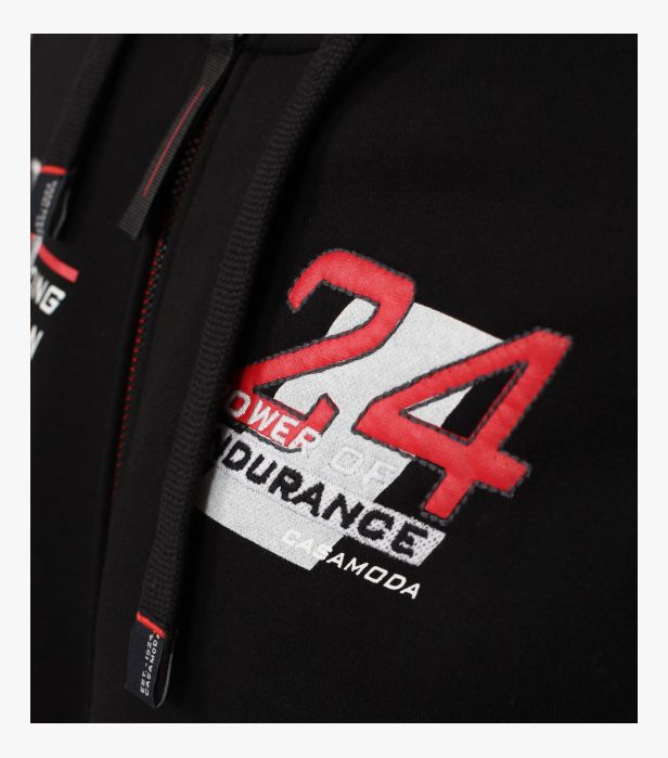 Hanorac fermoar gluga barbati CASA MODA Racing negru [4]