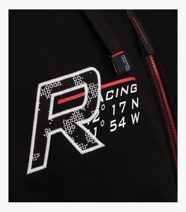 Hanorac fermoar gluga barbati CASA MODA Racing negru [5]