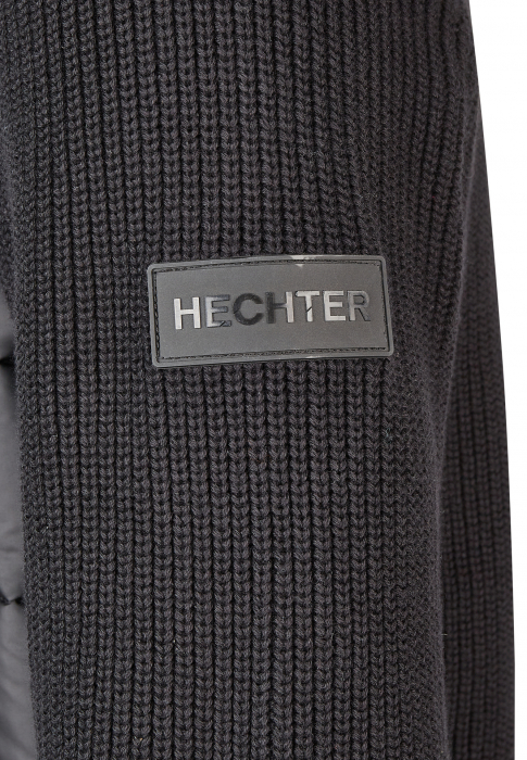 Jacheta tricot matlasata fermoar barbati HECHTER 65012-132811 negru [4]