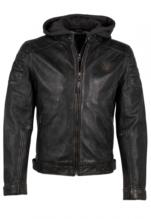 Jacheta piele GMNemei 2 1201-0506 negru antic L [1]