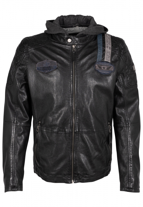 Jacheta piele GMTinon 1201-0661 negru L [1]