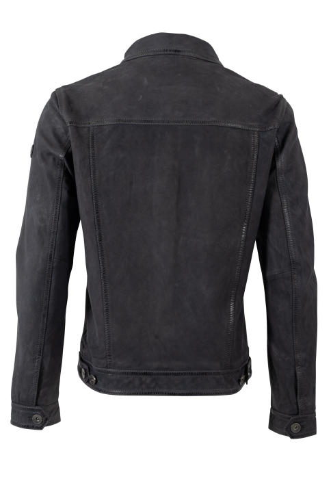 Jacheta piele intoarsa sport barbati MAURITIUS EDDO bleumarin [2]