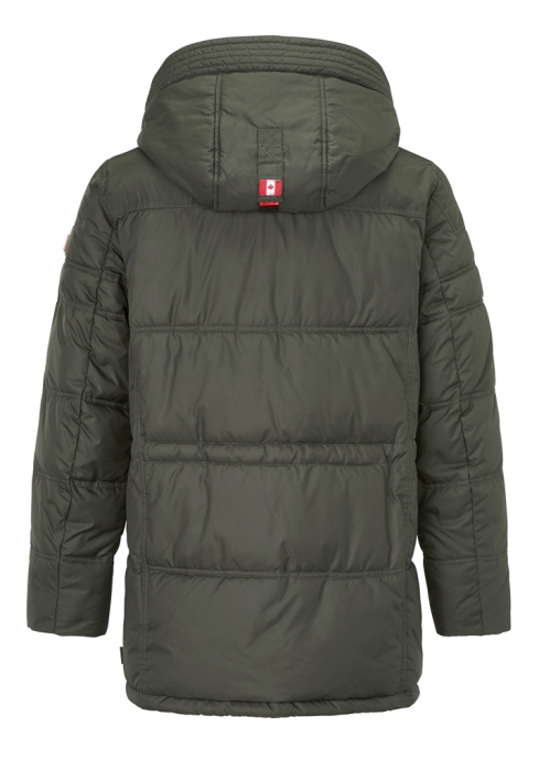 Jacheta parka gluga barbati REDPOINT Roy oliv [2]