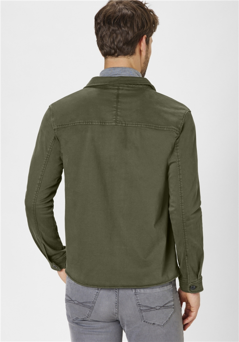 Jacheta overshirt bumbac barbati REDPOINT Vanc oliv [3]