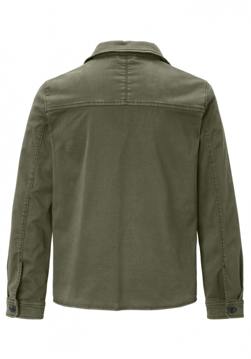 Jacheta overshirt bumbac barbati REDPOINT Vanc oliv [4]