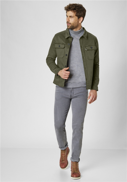 Jacheta overshirt bumbac barbati REDPOINT Vanc oliv [5]