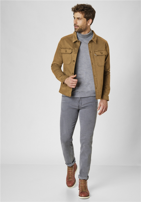 Jacheta overshirt bumbac barbati REDPOINT Vanc camel [5]
