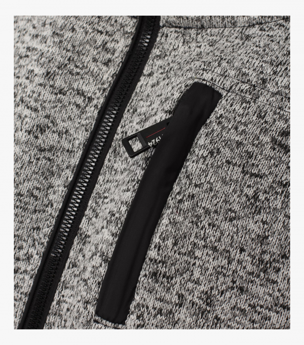 Cardigan sport barbati CASA MODA Bergen gri deschis melanj [5]