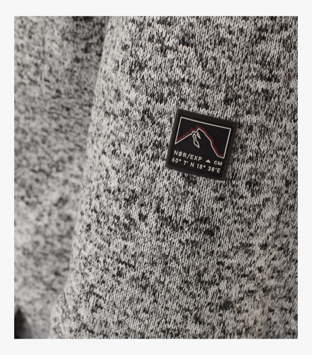 Cardigan sport barbati CASA MODA Bergen gri deschis melanj [4]