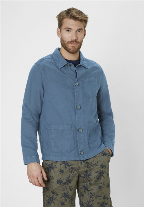 Camasa overshirt in/bumbac barbati REDPOINT Grover bleu [6]