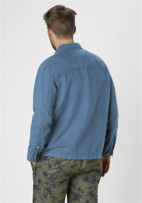 Camasa overshirt in/bumbac barbati REDPOINT Grover bleu [7]