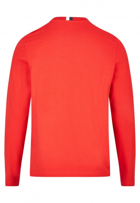 Bluza jerseu O-neck barbati DANIEL HECHTER rosu print hexagon [2]