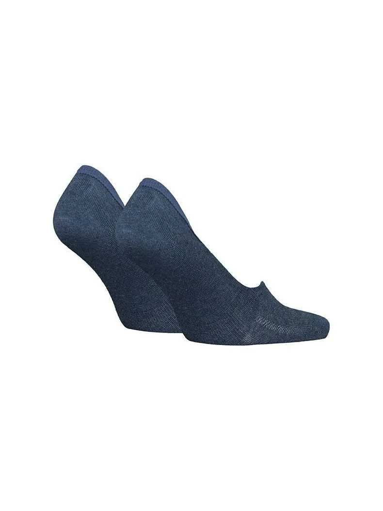 Set 2 perechi sosete foarte scurte Tencel barbati LEVIS LOW RISE albastru denim [2]