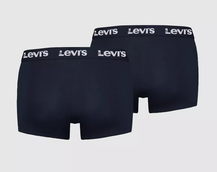 Set 2 perechi boxeri bumbac barbati LEVIS REPEAT LOGO bleumarin [2]
