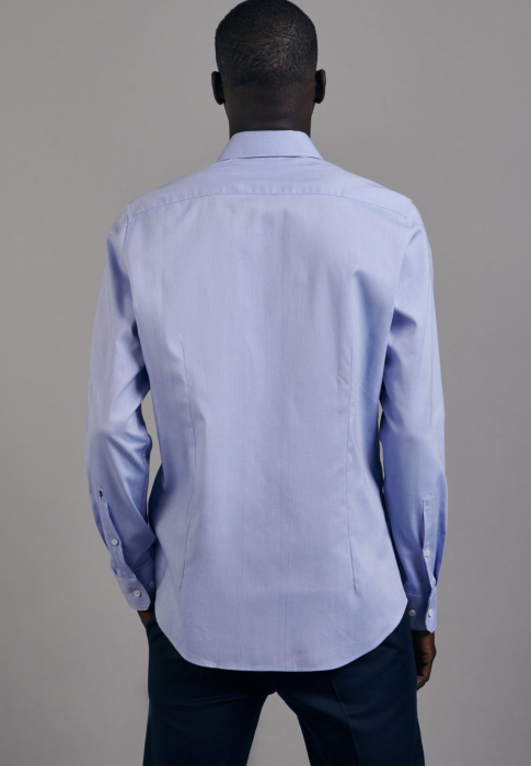 Cămașă business bărbați Seidensticker Slim Not Iron albastra [2]