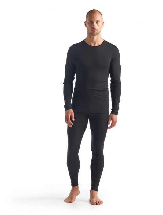 Bluza merino 175 barbati ICEBREAKER Everyday LS Crewe negru [7]