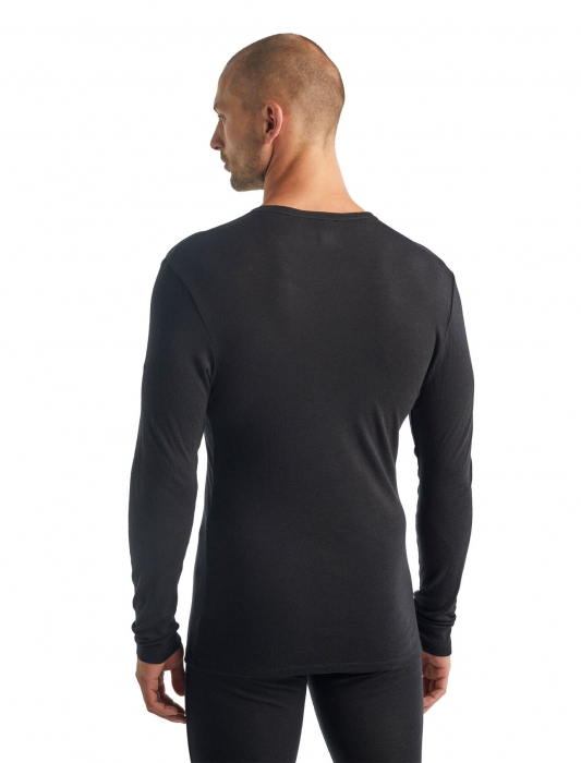 Bluza merino 175 barbati ICEBREAKER Everyday LS Crewe negru [3]