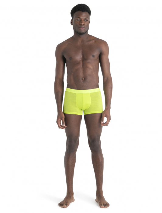 Boxer merino barbati ICEBREAKER Anatomica Cool-Lite galben verzui [4]