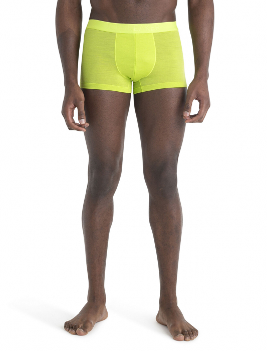 Boxer merino barbati ICEBREAKER Anatomica Cool-Lite galben verzui [2]