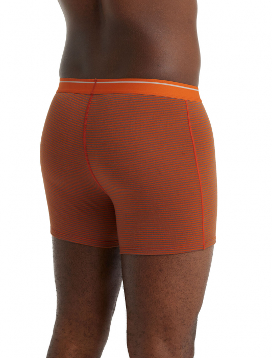 Boxeri lungi merino barbati ICEBREAKER Anatomica portocaliu [3]