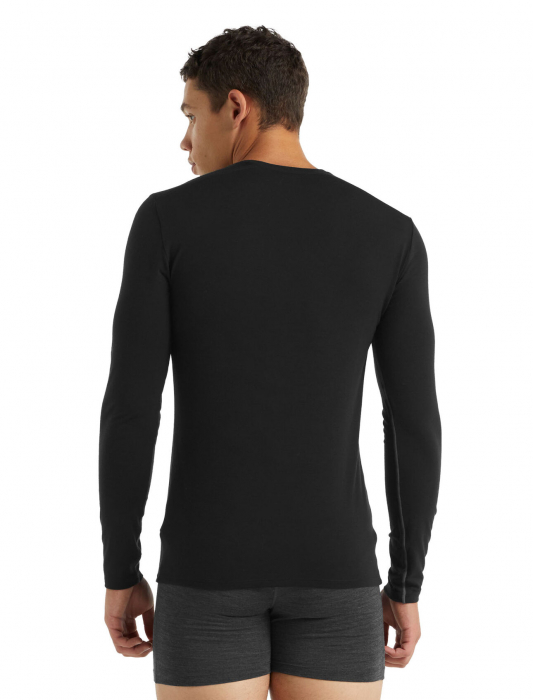 Bluza merino barbati ICEBREAKER Anatomica Crewe neagra [3]
