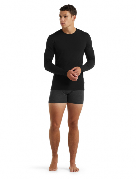 Bluza merino barbati ICEBREAKER Anatomica Crewe neagra [4]