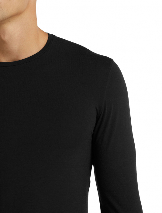 Bluza merino barbati ICEBREAKER Anatomica Crewe neagra [5]