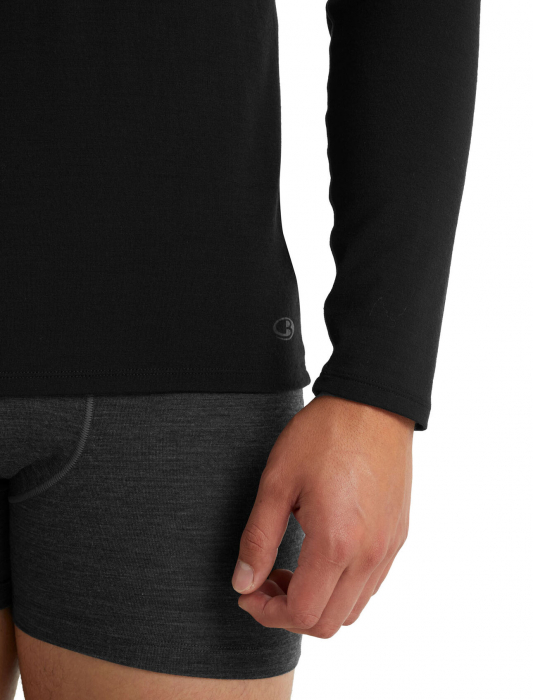 Bluza merino barbati ICEBREAKER Anatomica Crewe neagra [6]