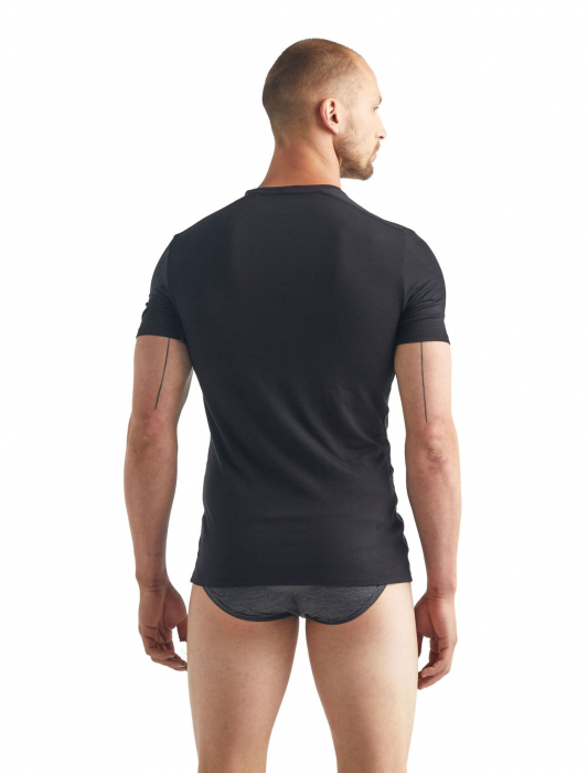 Tricou merino barbati ICEBREAKER Anatomica Crewe negru [3]
