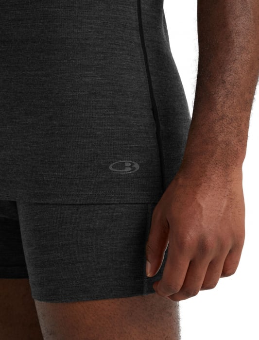 Tricou merino barbati ICEBREAKER Anatomica Crewe gri inchis [6]