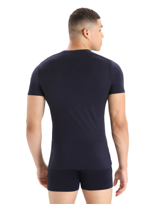 Tricou o-neck lana merino 150 barbati ICEBREAKER Anatomica bleumarin [5]