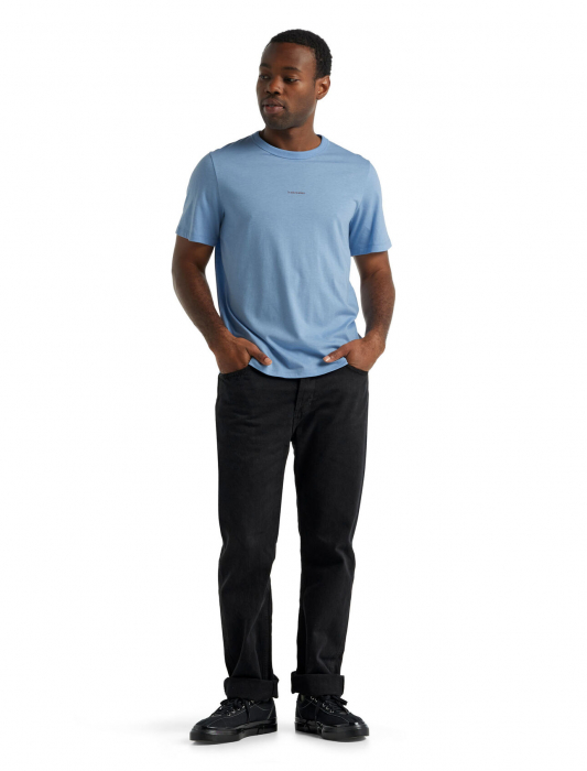 Tricou merino 160 barbati ICEBREAKER Central  bleu [7]