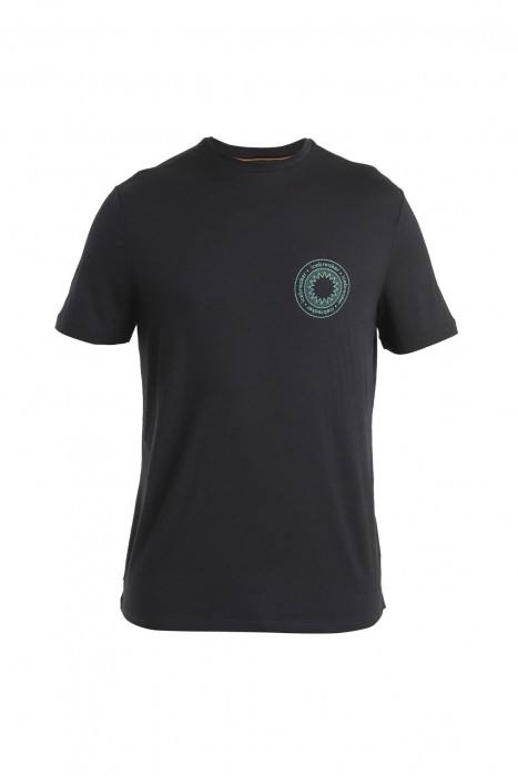 Tricou merino 150 barbati ICEBREAKER Connection negru print iluminare [1]