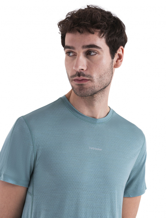Tricou merino 125 barbati ICEBREAKER Cool-Lite Speed turcoaz deschis [5]