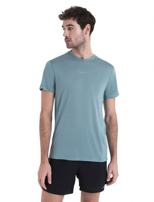 Tricou merino 125 barbati ICEBREAKER Cool-Lite Speed turcoaz deschis [2]