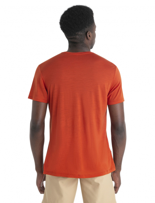 Tricou merino 125 barbati ICEBREAKER Sphere III caramiziu [3]