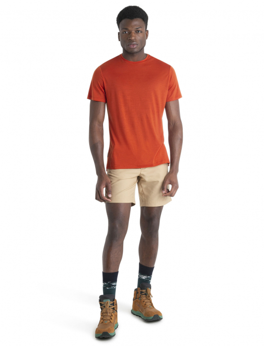 Tricou merino 125 barbati ICEBREAKER Sphere III caramiziu [4]