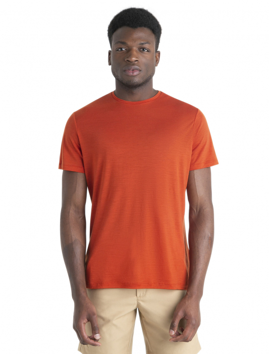 Tricou merino 125 barbati ICEBREAKER Sphere III caramiziu [2]