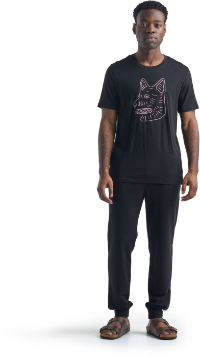 Tricou merino barbati ICEBREAKER TechLite SSCrewe Sheepdog negru [4]