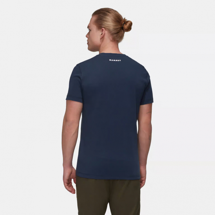 Tricou bumbac organic barbati MAMMUT Core Logo bleumarin [3]