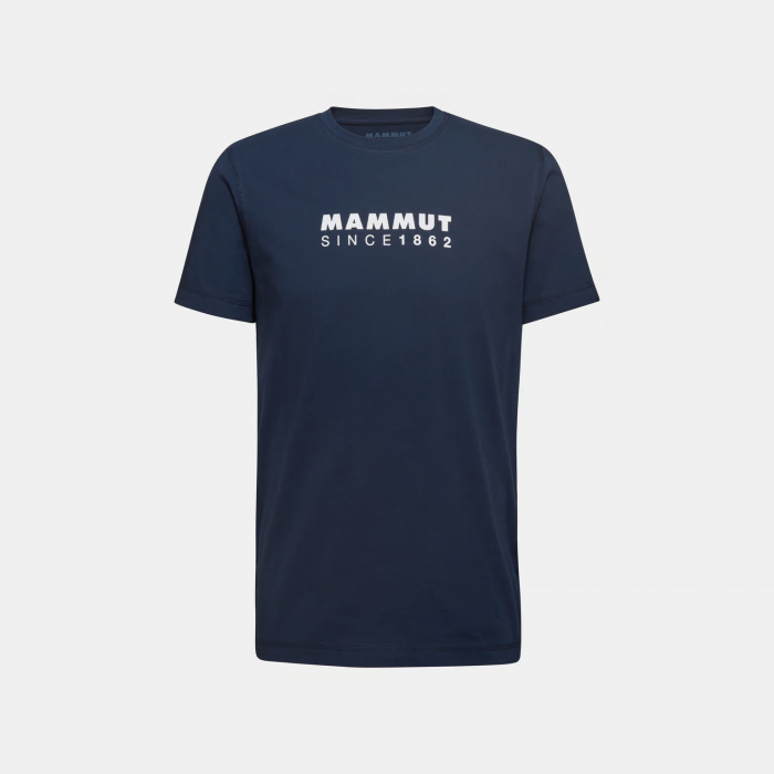 Tricou bumbac organic barbati MAMMUT Core Logo bleumarin [1]