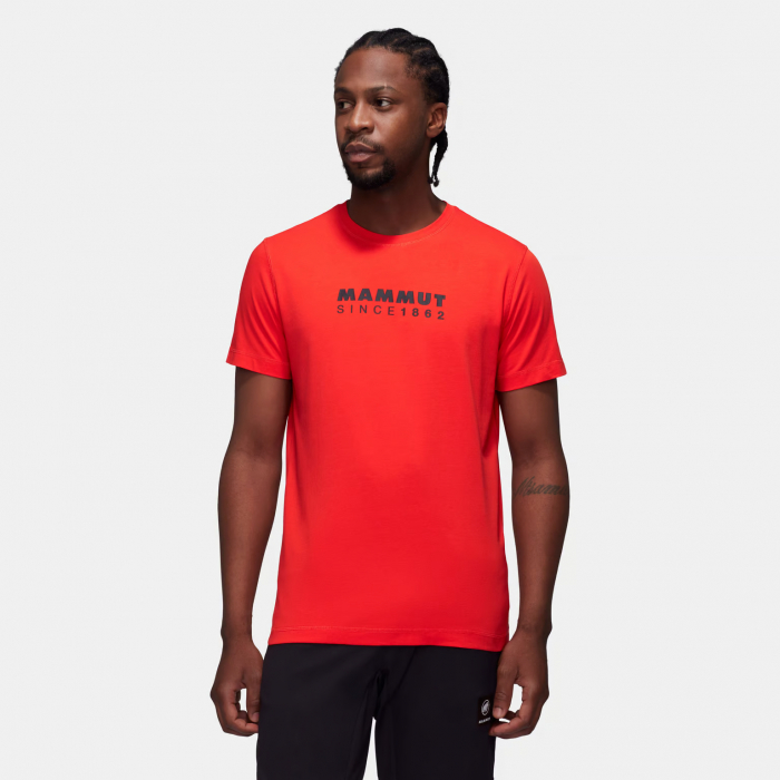 Tricou bumbac organic barbati MAMMUT Core Logo rosu [2]