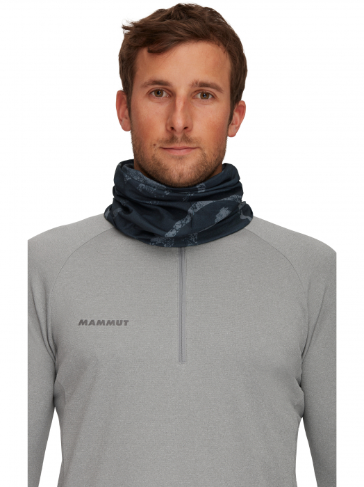 Bandana multifunctionala tubulara unisex Mammut Neck Gaiter negru [2]