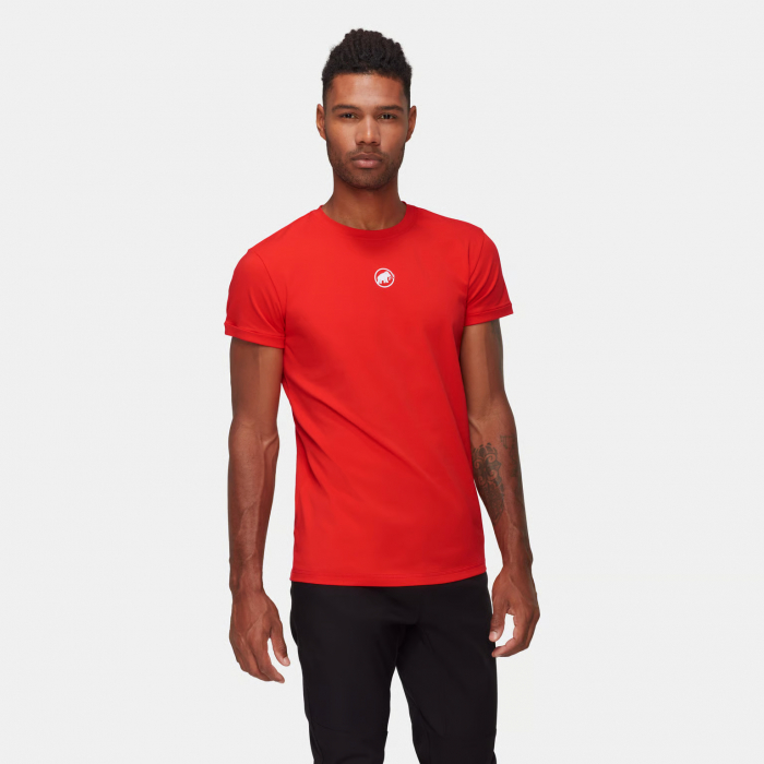 Tricou drumetie bumbac barbati MAMMUT Seon Original rosu [2]