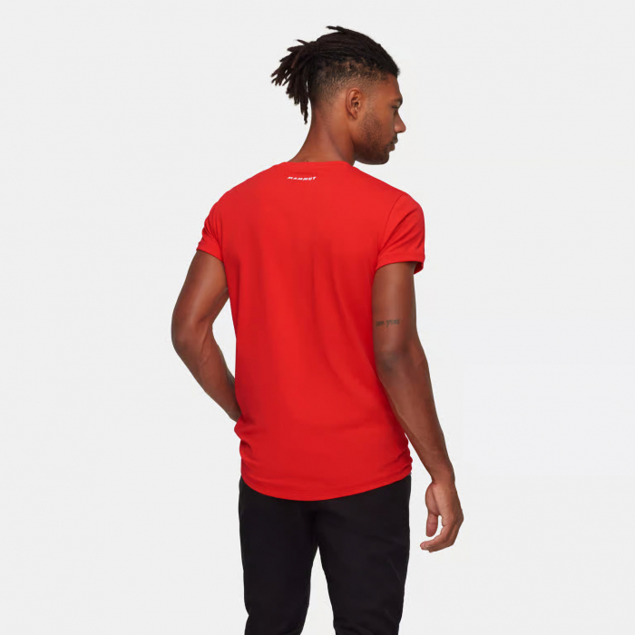 Tricou drumetie bumbac barbati MAMMUT Seon Original rosu [4]