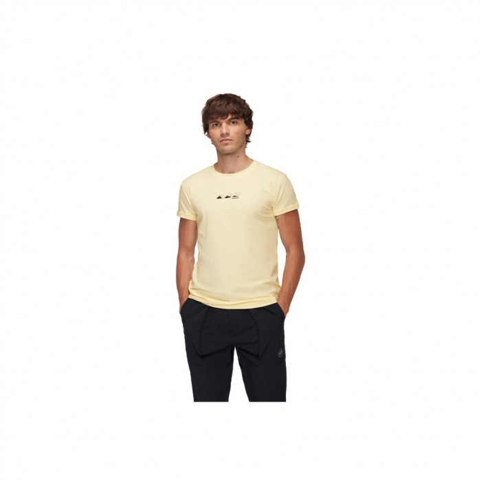 Tricou bumbac barbati MAMMUT Seon Playground crem [2]