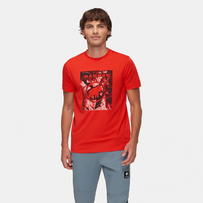 Tricou multifunctional barbati MAMMUT Trovat Mammut rosu [2]