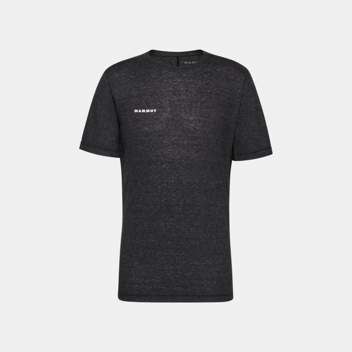 Tricou catarare canepa/lyocell barbati MAMMUT Massone Light negru [1]
