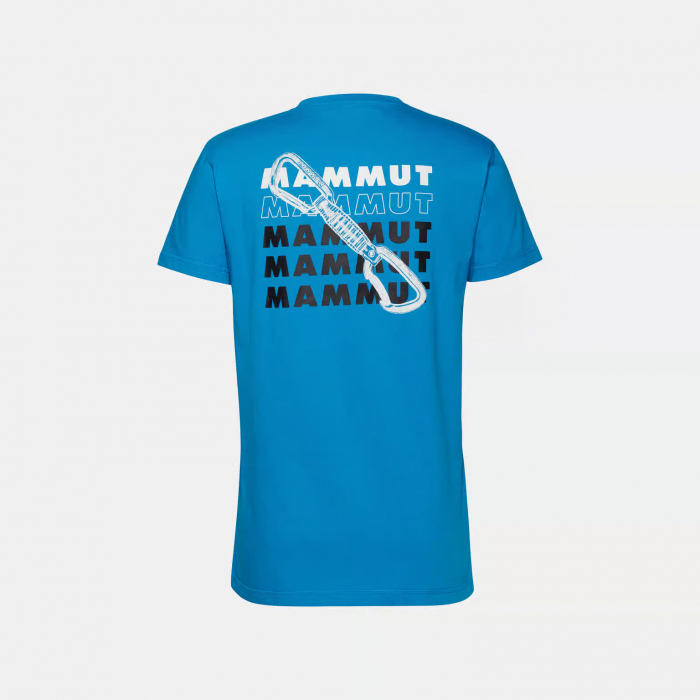 Tricou bumbac organic  barbati MAMMUT Massone Quickdraw albastru [3]